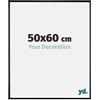 yd. Your Decoration - Cornice 50x60 cm - Nero Lucente - Cornice Decorativa Parete in Plastica con Vetro in acryl - Antiriflesso - 50x60 Cornice - Evry