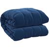 vidaXL Coperta Ponderata Blu 135x200 cm 10 kg Tessuto