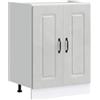 vidaXL Mobile Base lavello Kalmar Grigio Cemento 60x46x81,5 cm, Mobile Base Cucina, lavello Cucina Mobile Base, lavello Base