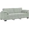 vidaXL Divano a 3 Posti Grigio Chiaro 220x77x82 cm in Velluto, Divano, Divano a 3 posti, Divano in Velluto, Divano, Divano a Tre posti