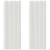 vidaXL Tende in Voile con Occhielli 2 pz Bianco, Tenda a Rete, Tenda Trasparente, Voile per Finestra, Trattamento Finestra, Tenda Pura Voile