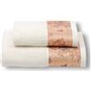Caleffi Coppia Asciugamani 1+1 Geo Classic Alviero Martini 1ª CLASSE Avorio