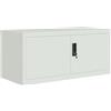 vidaXL Armadio Classificatore Grigio Chiaro 90x40x40 cm in Acciaio