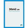 yd. Your Decoration - Cornice 30x42 cm - Blu Acceso - Decorativa Parete in Legno con Vetro in acryl - Antiriflesso - 30x42 Cornice - Mura
