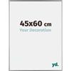 yd. Your Decoration - Cornice 45x60 cm - Argento Lucente - Cornice Decorativa Parete in Plastica con Vetro in acryl - Antiriflesso - 45x60 Cornice - Evry