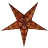 GURU SHOP Guru-Shop Pieghevole Avvento Stella di Carta Illuminata, Poinsettia 60 cm - Anubis Marrone, Stelle di Carta - Multicolore