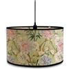 Morbuy Motivo Fiori Paralume Lampada in Bambu, Stile Vintage Diametro 30cm Paralume a Tamburo Paralume Lampada da Tavolo Paralume Lampada da Terra Moderno per Decorazioni (Ramo d'albero)