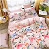 FANSU Set di Biancheria da Letto di Stile Elegante, 3 Pezzi in microfibra con Chiusura e Federa a Cerniera Set Copripiumino Matrimoniale per Coppia Adulti Doppia (200x200cm,Farfalla rosa)