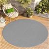 TAPISO Tappeto Rotondo a Pelo Corto, per Interni ed Esterni, Resistente ai Raggi UV, Tinta Unita, per Soggiorno, Camera da Letto, cameretta dei Bambini, Design Moderno, Öko-Tex 160 x 160 cm