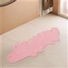 Morbuy Tappetino Antiscivolo per Vasca da Bagno e Doccia, Superior Grip con Ventose, Extra Lungo Bath Mat Universale per Bagno, in PU, Lavabili in Lavatrice (Coccodrillo Rosa,95x34.5cm)