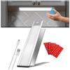 MAKA change your life quality MAKA Luce Sottopensile a Calamita Cucina Led Ricaricabile Magnetica Sensore Movimento 3 Metri 850 mAh Barra Lampada Fredda 300 Lumens [Adesiva e Cavo USB Incluso] Mensola Grigio Metallo (32 cm)