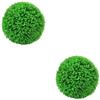 WNDUOKXH 2 Set di Palline per Piante topiarie Artificiali per Interni o Esterni Palline Decorative in plastica di bosso Finto di Lunga Durata Verde 30 cm, Verde 30 cm 2Insieme