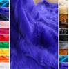 StoffBook Pelliccia a pelo lungo, tessuto di pelliccia sintetica, B708 blu royal