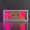 Anjinguang My Dress-Up Darling Figura Lampada Scultura di Carta Kitagawa Marin Anime Led Light Box 3D Papercut Light Illusion Cornice LED Luce Notturna Decorazione Camera da Letto Lampada Atmosfera