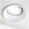 Gea Led Faretto Incasso Helios R GFA230 GU10 LED Orientabile Spot Interno Bianco Opaco