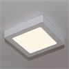 Planetitaly Lampada led a soffitto muro parete plafoniera 12w potenza 130w luce bianco freddo 60 led (Quadrata, 3000K)