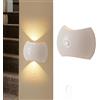 GZZBMY LED Ricaricabile Applique da Parete con Sensore di Movimento Senza Fili Lampada da Parete 3 Temperature di Colore Dimmerabile Magnetico Iluminazioni per Pareti Scale Corridoio (Bianco,1 Pièce)