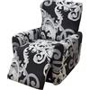 WWQQKJ 4-Pezzi Copripoltrona Relax Reclinabile Universale, Moderna Fodere Copripoltrona Reclinabile 1 Posto Elasticizzato Lavabile Rimovibile,Copertura per Poltrona Reclinabile(Color 18)