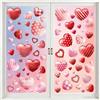 YiYa Adesivi Per San Valentino Adesivi Per Finestre Di San Valentino Adesivo Murale A Forma Di Cuore Per San Valentino Adesivi Di Nozze Decorazioni Murali Biglietti D'Auguri Parti Addobbi (Rosa)
