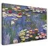 Printed Paintings Stampa su Tela (80x60cm): Claude Monet - Ninfee