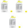 mille idee Dama PET in Plastica 3 Litri con Tappo a Vite - Contenitore Alimentare per Acqua, Vino, Olio, Succhi - Bottiglione Trasparente Robusto e Leggero (3)
