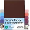 etérea Himmlische Qualität etérea Jersey Topper lenzuolo con angoli 140x200-160x200 cm Marrone Epaisseur 5-10 cm - 100% Cotone - Oekotex materasso Letto copripiumino - lenzuola 140x200cm - 160x200cm Marrone