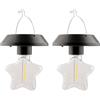 Yonuaret Luci Da Esterno,Lampada Esterne Ad Energia Solare | Lampadina LED Risparmio Energetico, Impermeabile Doppia per Giardino, Terrazzo, Cortile e Percorso