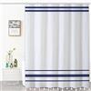 Bovlleetd Tenda da Doccia Nappa Blu Navy Boho a Righe Minimalista Moderna per Bagno con Nappe in Tessuto Impermeabile per la Decorazione del Bagno 153x183cm