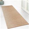 Floordirekt Tappeto da Cucina, 200 x 100 cm, per Cucina, corridoio, Camera da Letto e Soggiorno, Antiscivolo e Lavabile, Effetto sisal, Tappeto al Metro su Misura, Naturale, Kalkutta