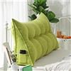 WNRLL Cuscino di Supporto per Testiera del Letto,Cuscino per Schiena per Divano Lettura, Schienale Velluto Rimovibile Triangolare Cuscino Tatami,21,60x50x20cm/24x20x8in