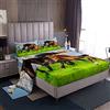 Loussiesd Set di biancheria da letto per cavalli 3D animali selvatici set di lenzuola bambini adolescenti galoppo lenzuola per cavalli Set di letto stile fauna selvatica 3 pezzi taglia singola