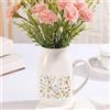 Jeweidea Vaso in Ceramica Personalizzato con Nome Inciso, Regalo per Mamma, Regalo per Nonna, Regalo per Festa della Mamma, Vaso Bianco Tavola da Pranzo, Soggiorno, Decorazione Casa (Stile 5)