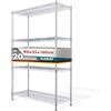 KARAT Scaffale in metallo decorativo e robusto, scaffale per cantina per bagno, cucina, ufficio, interni ed esterni (90x35x160-chrome-everest ⌀ 22mm)