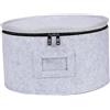 DimyFew Scatola Portaoggetti per Piatti, Custodia in Feltro per Piatti, Contenitore Impilabile per Tazze E Bicchieri, 21.5 Cm X 15.5 Cm