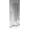 Sandra Rich, vaso di vetro cilindrico trasparente, collezione Cyli, tagliato a caldo, con diametro di 10 cm, Vetro, clear, 30 cm