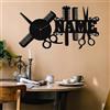 JeathFea Personalizzato Unico Nome Personalizzato Orologio Da Parete In Legno Salone di Bellezza Hair Studio Decor Regalo Perfetto per Parrucchiere, Hair Stylist, Salon O Barber