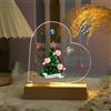 Glooraca Regalo di Natale personalizzato per la mamma Luce notturna personalizzata Decor per camera da letto Regali di Natale lampada personalizzata per mamma papà (3 Nomi)