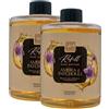 FEI FAN Ricarica Per Diffusore a Bastoncini Refill, Disponibile In Diverse Fragranze Corpose Ed Avvolgenti, Capaci Di Creare Sensazioni Olfattive Uniche 500ml (2 Unità, AMBRA E PATCHOULI)