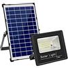 WKZ Faro Pannello Solare 300w 400W 600W 800W 1000W 1200W 1500W, Faretto Solare LED con Display di Ricarica+Telecomando+Filo di Rame da Cinque Metri,luci Solari Giardino(Size:400W)
