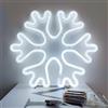 HFHungkeong Grandi decorazioni natalizie a forma di fiocco di neve, luci al neon a LED, per albero di Natale, parete, camera da letto, alimentata a batteria o USB, luci al neon per matrimoni, regali di Natale
