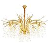 KUENCE Lampadario di cristallo caldo romantico con fiori scandinavi, lampadario di lusso leggero creativo, per soggiorno camera da letto sala da pranzo Light-Shakin 9 teste (13heads Shakin)