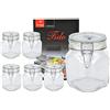 Bormioli Rocco Fido 75 cl Vaso Ermetico Set 6 Pz + RICETTARIO