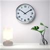 Ikea PUGG - Orologio da parete, acciaio inossidabile cromato