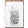 CLAMARO 'SFR35' Cornice con giunti ombreggiati per telaio da 50 x 80 cm, rovere marrone scuro, cornice in legno MDF, per tele, con gancio e materiale di montaggio