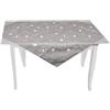 Russo Tessuti Centro Centrotavolo 90X90CM Arredo Cucina Living Decoro Tavolo Cuori Paris Love-Grigio