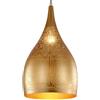 QAZXDRFG Lampadario vintage in stile arabo poroso, lampada a sospensione industriale turca marocchina, lampadario a sospensione per isola cucina, ristorante, corridoio, foyer, lampada a sospensione (oro)