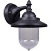 Partenopea LAMPADA DA PARETE ATTACCO LAMPADINE E27 PER ESTERNO IP44 - APPLIQUE GRIGIO ANTRACITE DA MURO IN ALLUMINIO E PVC IDEALE PER GIARDINI TERRAZZI INGRESSI PORTICI E PATIO (Lampara marina)