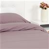 TRAMAS+ Set Copripiumino King Size 270x240cm, 100% cotone, Copripiumino e 2 federa da letto 55x80cm, Certificata STANDARD 100 by OEKO-TEX - Melanzana