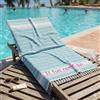 pubblienne Telo Mare Personalizzato con Logo, Nome o Testo - Pareo Morbido in 100% Cotone - Asciugatura Rapida - Personalizzazione Stampata - Asciugamano Personalizzabile da Spiaggia, Piscina, Sauna (Celeste)