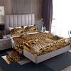 Loussiesd Set di lenzuola leopardate ghepardo californiano per bambini ragazzi ragazze safari campo fauna selvatica in legno selvaggio set di letti adolescenti marrone chiaro lenzuola camera 4 pezzi doppia